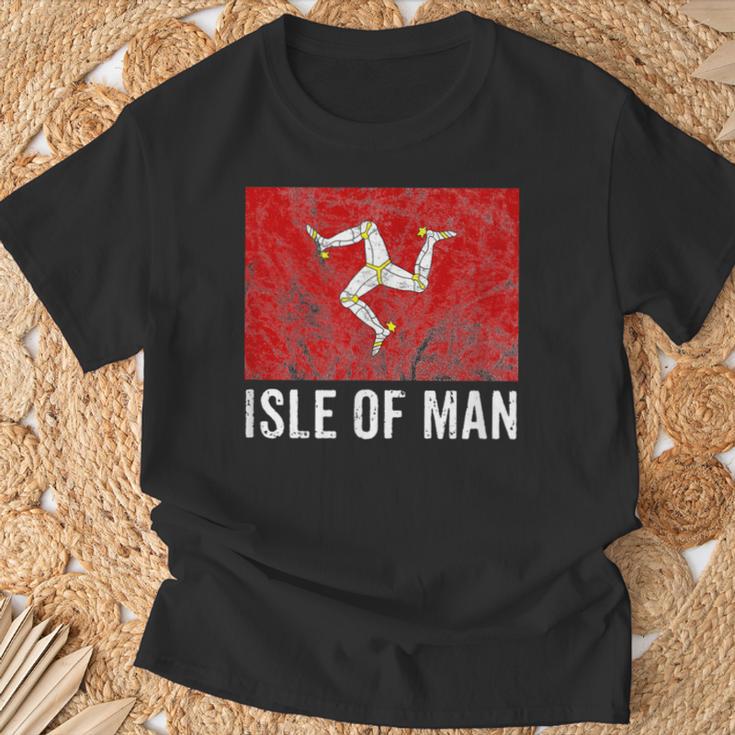 マン島旗 マンクス トラディショナル 3脚 Tシャツ 高齢者への贈り物