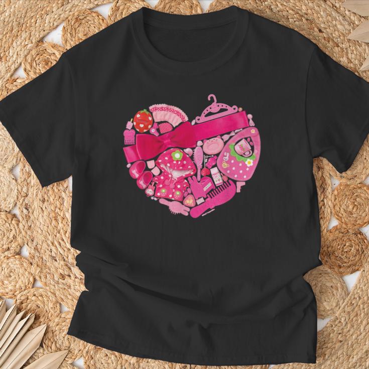 メルちゃん モチーフグラフィック 〜ハート〜 Tシャツ 高齢者への贈り物