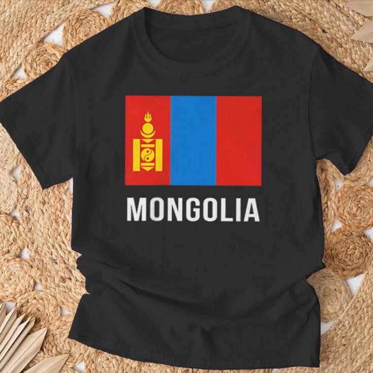 モンゴル モンゴル国旗 Tシャツ 高齢者への贈り物