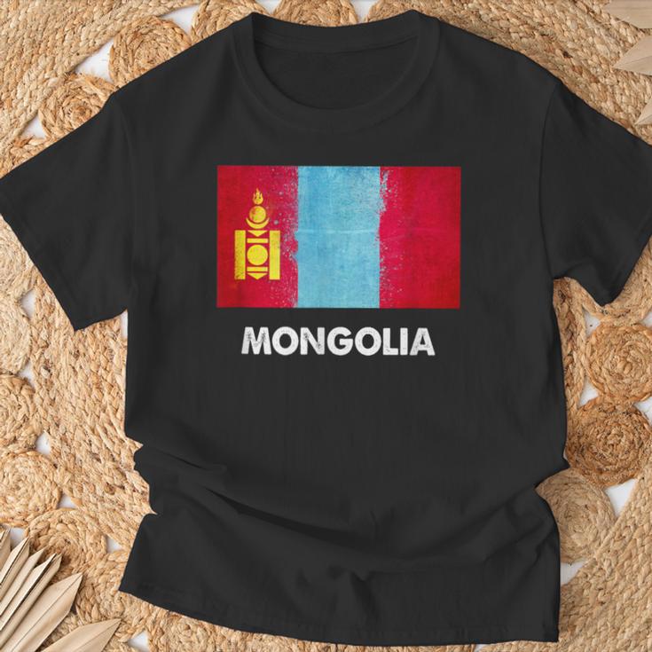 モンゴル国旗tシャツ Tシャツ 高齢者への贈り物