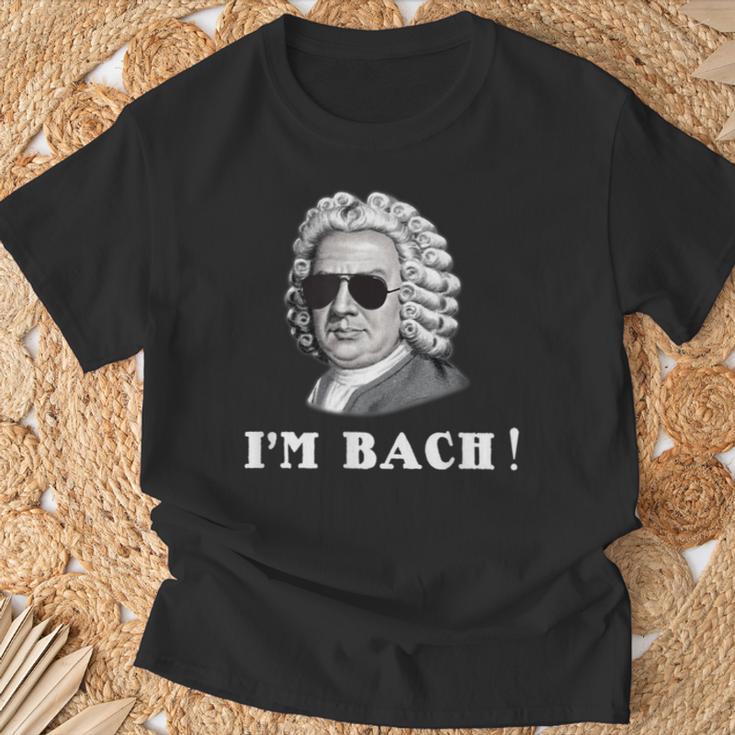 ヨハン・セバスティアン・バッハ I'm Bach おもしろい Tシャツ 高齢者への贈り物