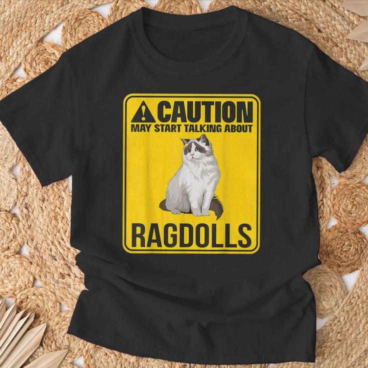 ラグドールの話を始めようかな。子猫猫の飼い主 ラグドール Tシャツ 高齢者への贈り物