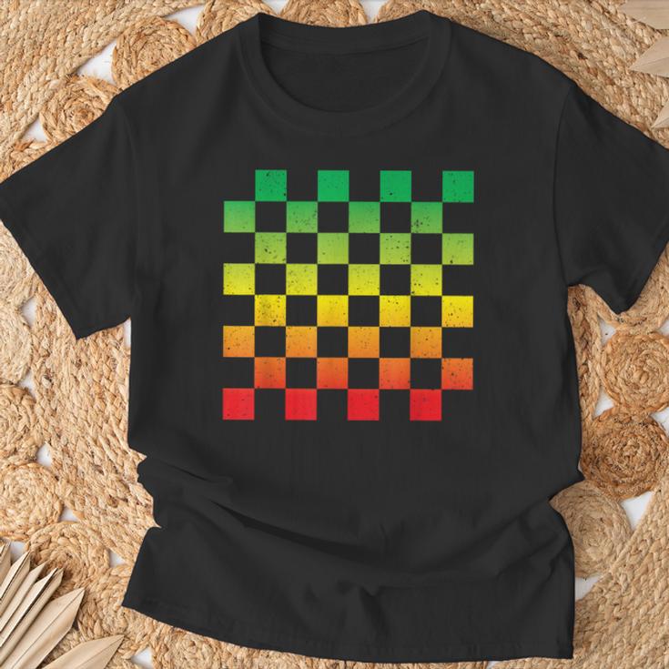 ラスタファリtシャツ ヴィンテージ ラスタレゲエ ジャマイカ 市松模様 Tシャツ 高齢者への贈り物