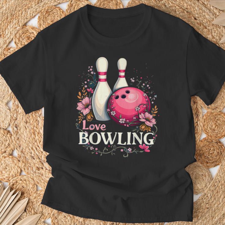 ラブボウリングピンクボール Tシャツ 高齢者への贈り物