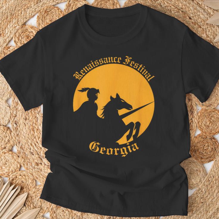 ルネッサンス・フェスティバル ジョージア・ナイト&ホース Tシャツ 高齢者への贈り物