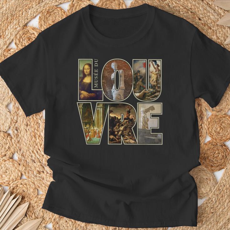 ルーヴル美術館 パリ フランス 芸術作品 Tシャツ 高齢者への贈り物