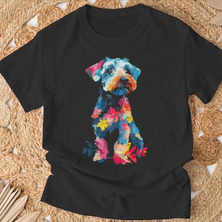 レイクランドテリア 犬 グラフィック ペットアート レイクランドテリア Tシャツ 高齢者への贈り物