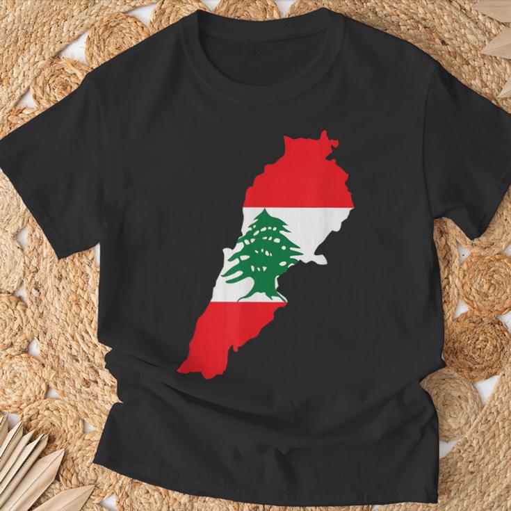 レバノン国旗 地図 ベイルート 杉の木 レバノン ヘリテージデザイン Tシャツ 高齢者への贈り物