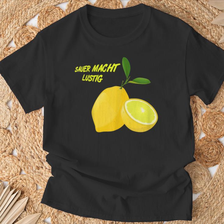レモンセリフ、サワーメイク 面白いフルーツレモンギフト Tシャツ 高齢者への贈り物