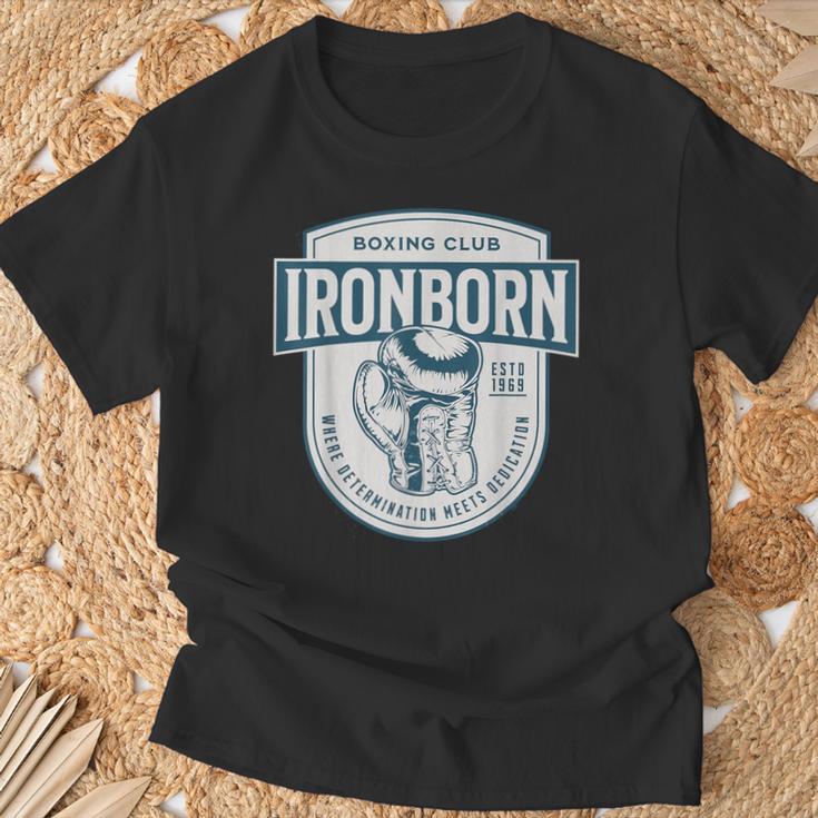 ヴィンテージ ボクシング 好き 鉄製 生まれ クイックハンド レトロ オールドスクール Tシャツ 高齢者への贈り物