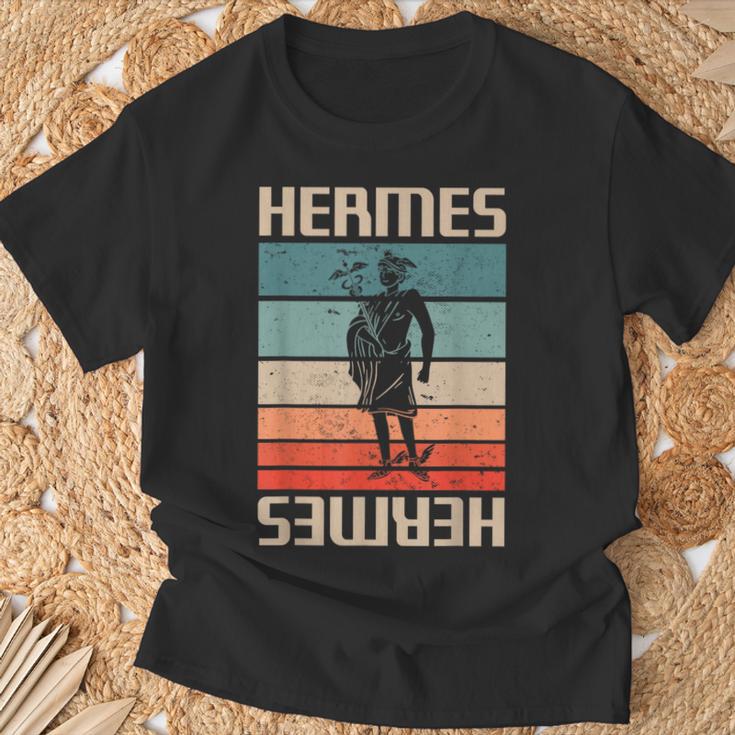 ヴィンテージ レトロ ギリシャ神 古代ギリシャ神話 エルメス Tシャツ 高齢者への贈り物