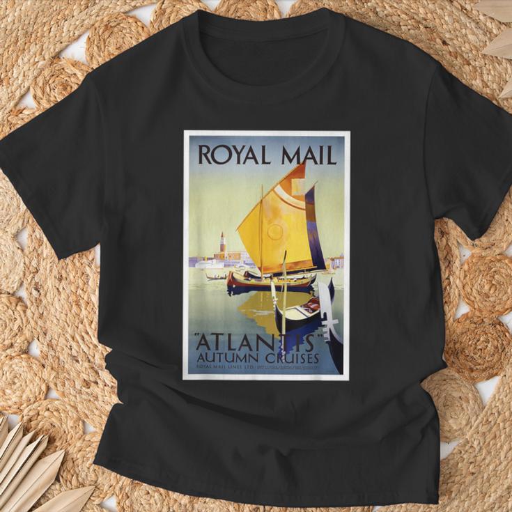 ヴィンテージ ヴェニス ヨット 運河 Tシャツ 高齢者への贈り物