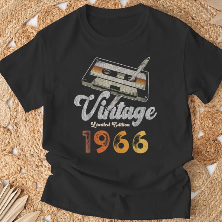 ヴィンテージ1966 カセット・ペンシル 60歳の誕生日 Tシャツ 高齢者への贈り物