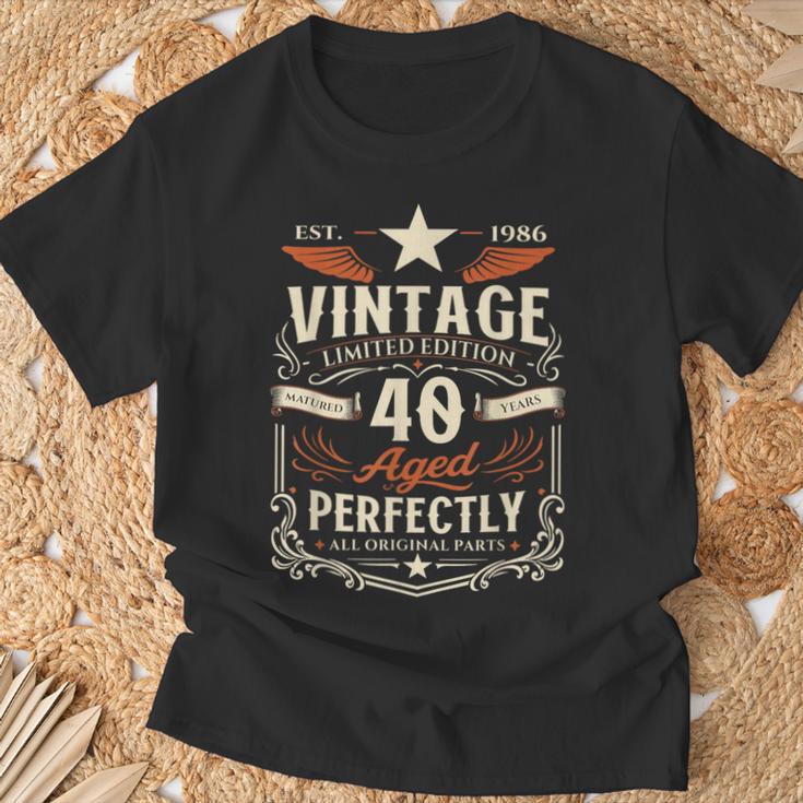ヴィンテージカー 1986 年 40 歳の誕生日 1986 年のクラシックカー Tシャツ 高齢者への贈り物