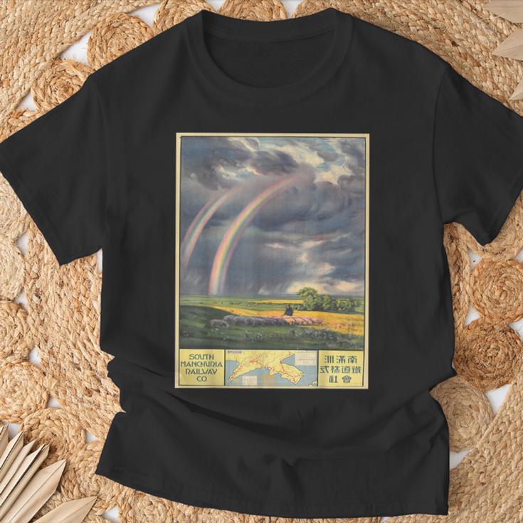 ヴィンテージポスター-南満州鉄道 Tシャツ 高齢者への贈り物