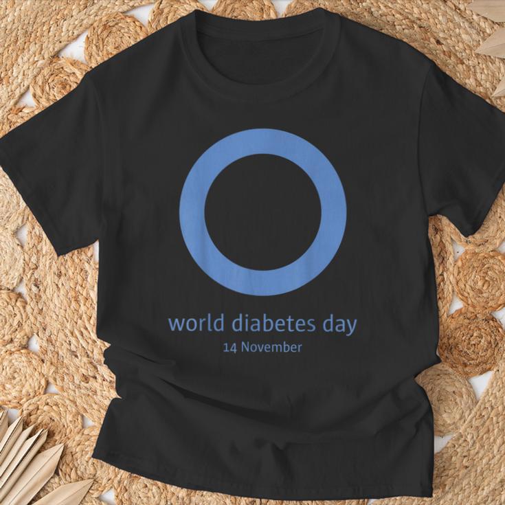 世界糖尿病デー 糖尿病の啓発 Tシャツ 高齢者への贈り物