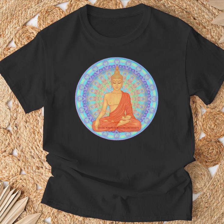 仏 マインドフルネス 仏前 ガウタマ仏教 愛 優しさ 長袖tシャツ Tシャツ 高齢者への贈り物