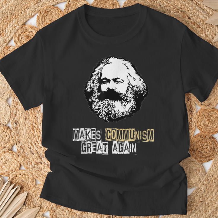 共産主義を再び素晴らしいものにする、カール・マルクス、コムニスムス、マルクス Tシャツ 高齢者への贈り物