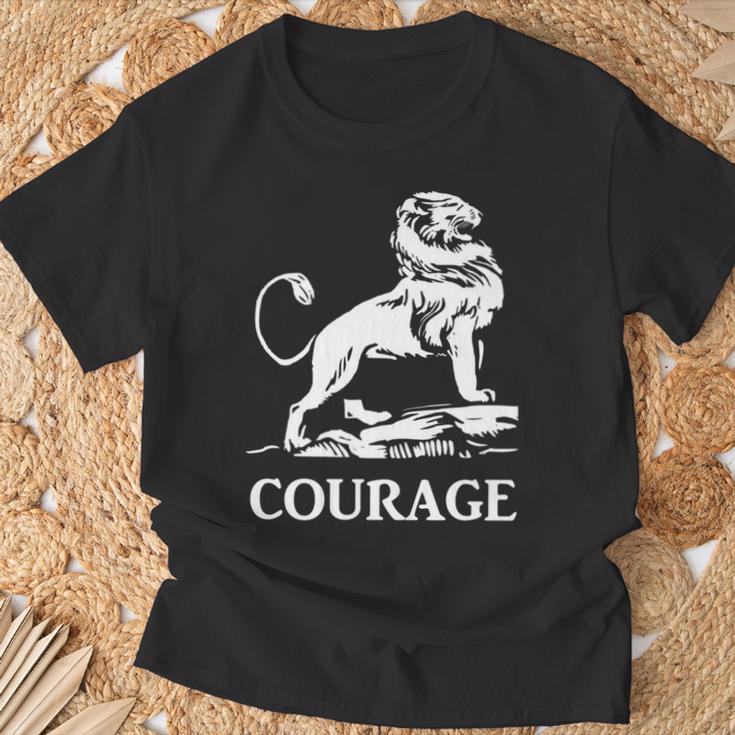 勇気を持って 長袖tシャツ Tシャツ 高齢者への贈り物