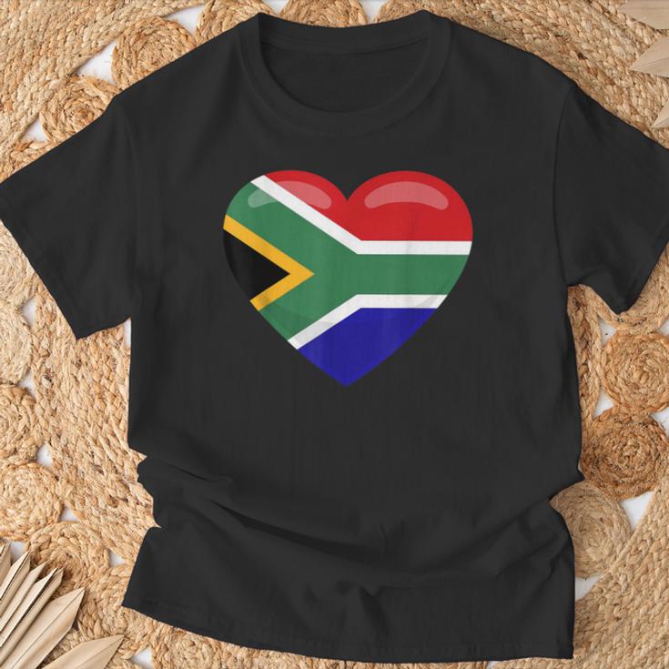 南アフリカ ハート 南アフリカお土産 南アフリカ国旗 Tシャツ 高齢者への贈り物