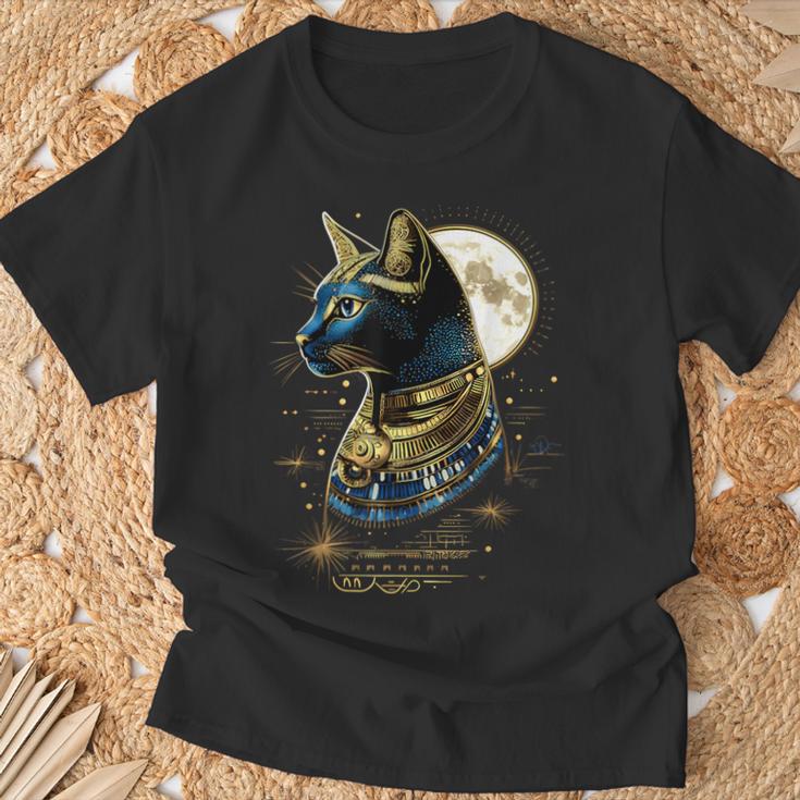 古代エジプト エジプト神 猫 エジプト学 ツタンカーメンバステット Tシャツ 高齢者への贈り物