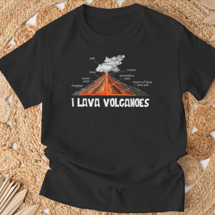 地球 マグマ、溶岩、火山、地学 Tシャツ 高齢者への贈り物