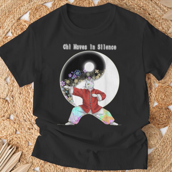 太極拳をする猫 Tシャツ 高齢者への贈り物