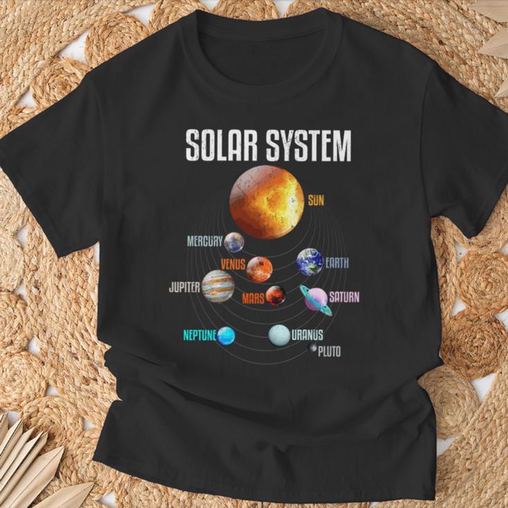 太陽系惑星 宇宙 科学 男の子 女の子tem キッズ 長袖tシャツ Tシャツ 高齢者への贈り物