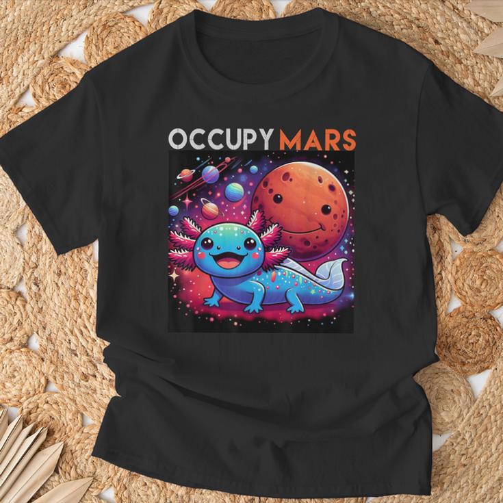 宇宙のかわいいaxolotl 占拠 火星 銀河f カワイイ Tシャツ 高齢者への贈り物