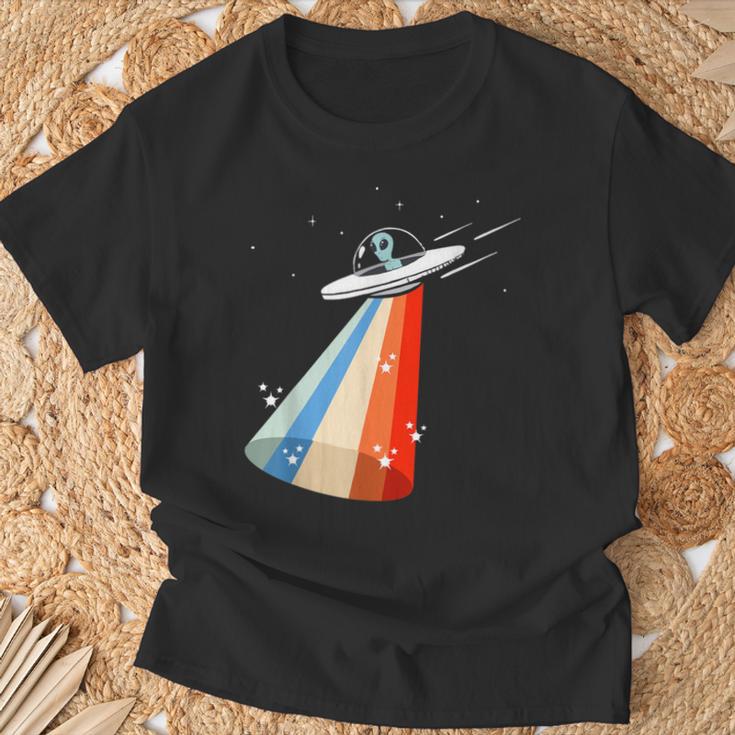 宇宙人誘引ufo 地球外飛行スペース エイリアン Tシャツ 高齢者への贈り物