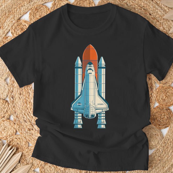宇宙飛行士 スペースクラフト 宇宙旅行 スペースシャトル Tシャツ 高齢者への贈り物