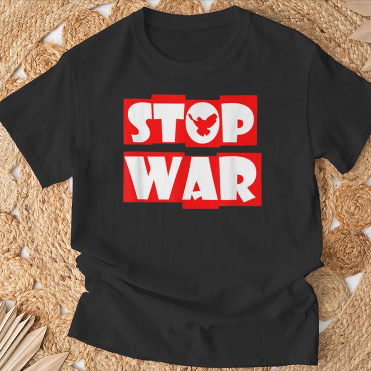 戦争なし 反戦 平和のハト Tシャツ 高齢者への贈り物