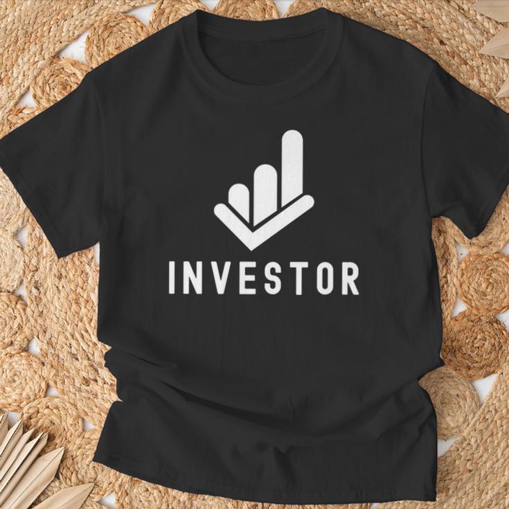 投資家 株式 投資について 投資する 株主 長袖tシャツ Tシャツ 高齢者への贈り物