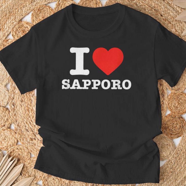 札幌大好き- I Loveapporo Tシャツ 高齢者への贈り物