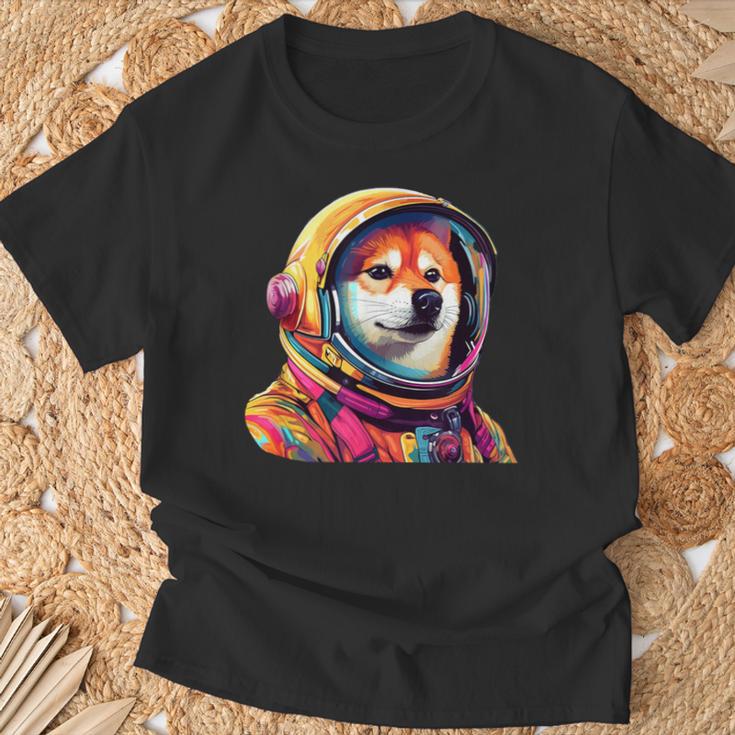 柴犬 面白いtシャツ 犬 宇宙飛行士 かわいい メンズ 子供 おもしろ 服 グッズ ネタ 犬好き Tシャツ 高齢者への贈り物