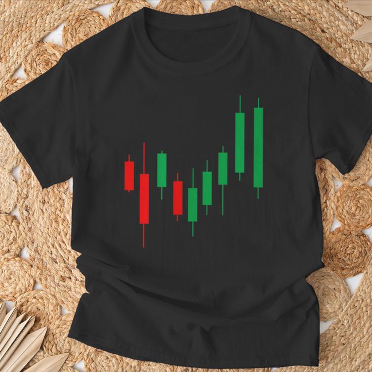 株式トレーダーローソク足ハートビートデーブローカーライフアパレル Tシャツ 高齢者への贈り物