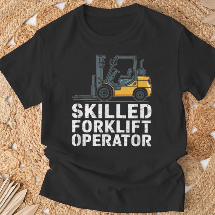 熟練したフォークリフトオペレーター Tシャツ 高齢者への贈り物
