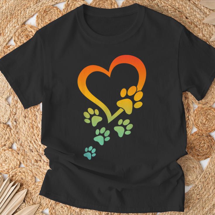 犬の肉球 ハート ベビードッグ 犬の肉球 ハート 犬の肉球 Tシャツ 高齢者への贈り物