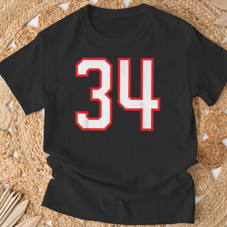 番号 34 スポーツ ホワイト レッド 代表番号 Tシャツ 高齢者への贈り物