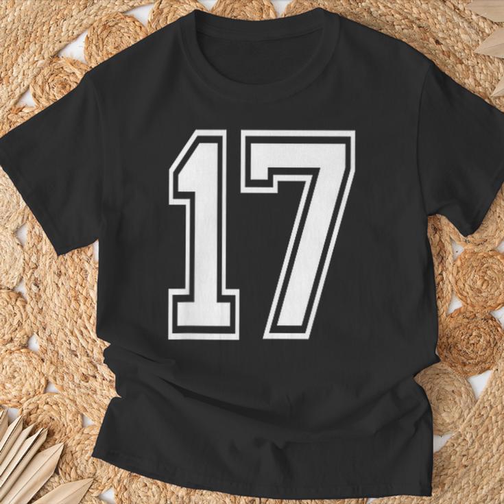 番号17インチ ホワイト Tシャツ 高齢者への贈り物