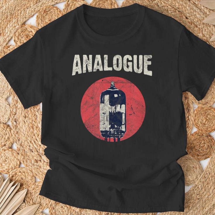 真空管アンプ チューブアンプ オーディオマニア アナログ ヴィンテージ Tシャツ 高齢者への贈り物
