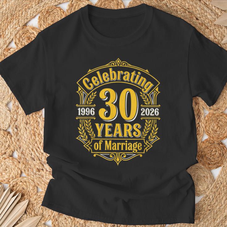 結婚30周年 結婚記念日 1996年 2026年 結婚30年 Tシャツ 高齢者への贈り物