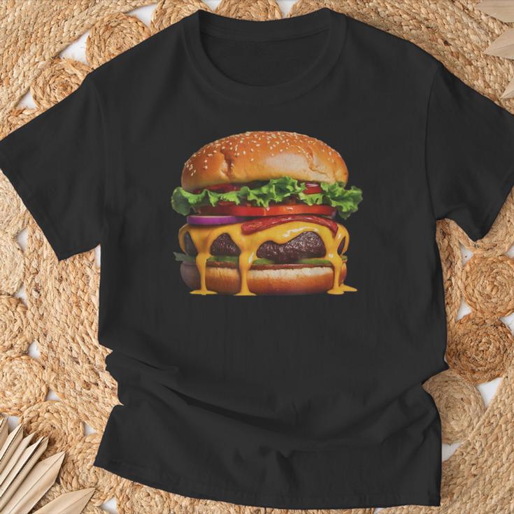 美味しそうなハンバーガー Tシャツ 高齢者への贈り物