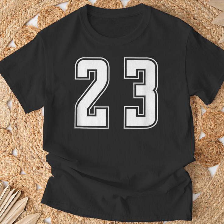 背番号 23 チーム短大スポーツ背番号付きユニフォーム Tシャツ 高齢者への贈り物