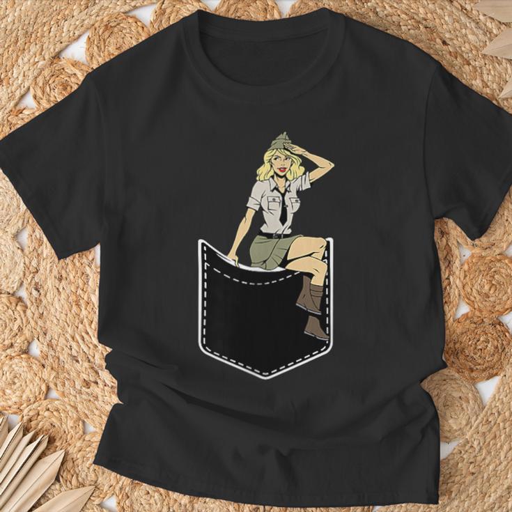 胸にピンナップガール グラフィックtシャツ クラシック ピンナップポスター Tシャツ 高齢者への贈り物
