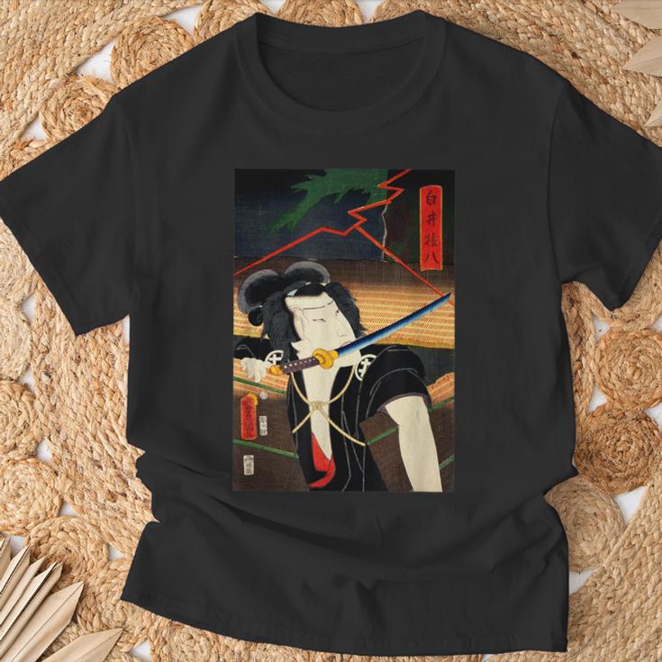 豊原くにちか ヴィンテージ江戸時代和歌舞伎アート Tシャツ 高齢者への贈り物