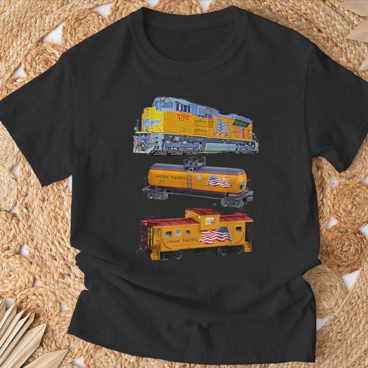 貨物列車 エンジン タンカー 車掌 Tシャツ 高齢者への贈り物