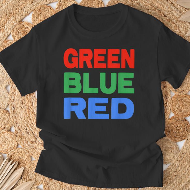 赤青緑色 Tシャツ 高齢者への贈り物