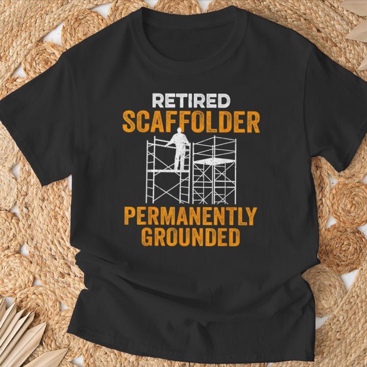 退職した足場用足場ビルダー Tシャツ 高齢者への贈り物
