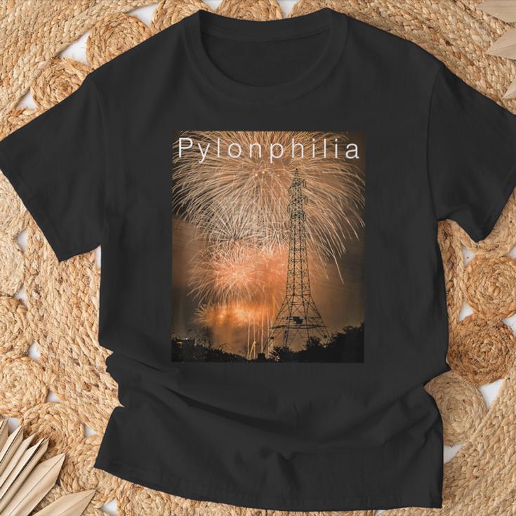 送電鉄塔 -Pylonphilia- Tシャツ 高齢者への贈り物